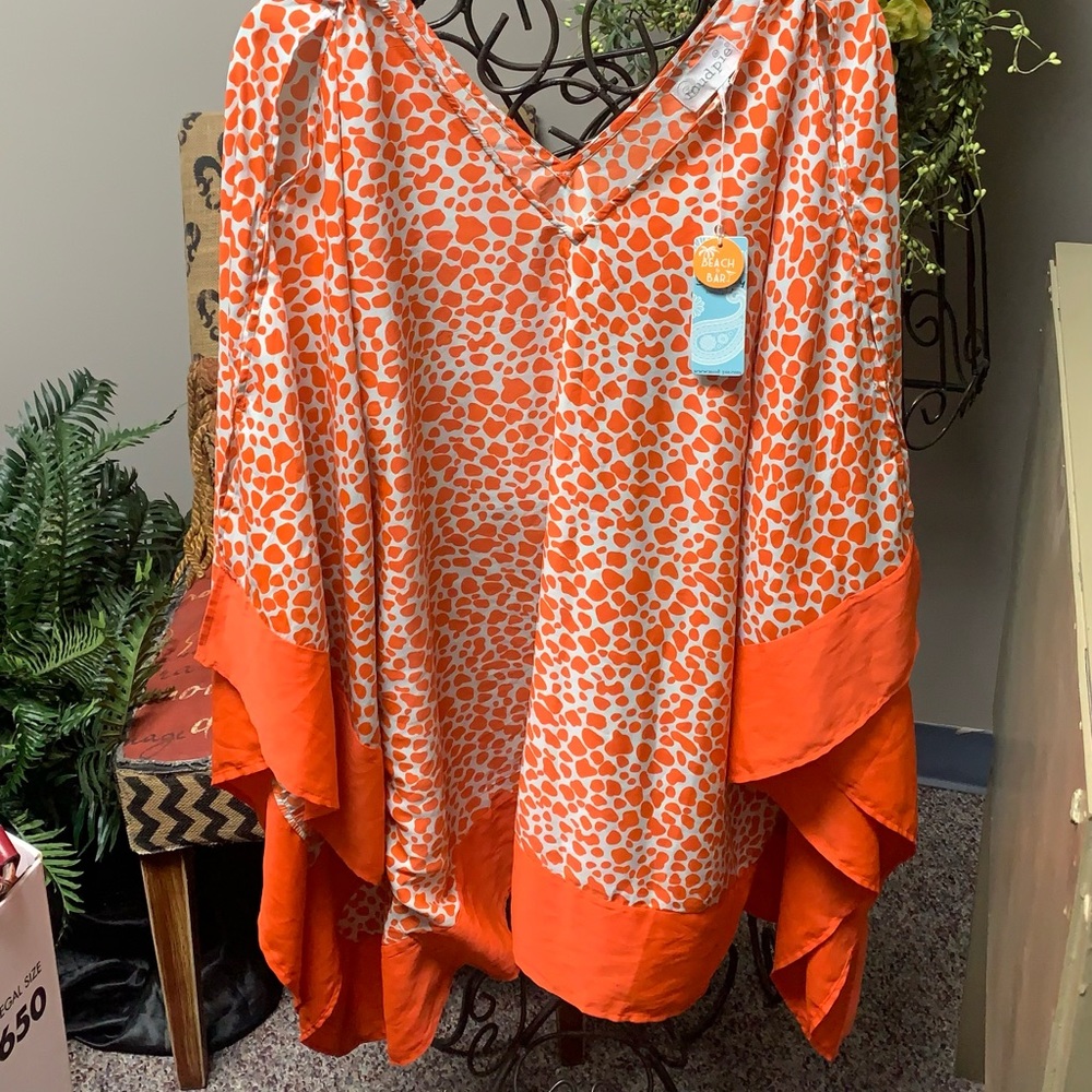 NWT Mudpie Leopard print Cover up.